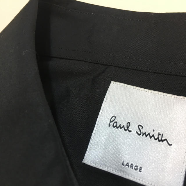 Paul Smith(ポールスミス)のサイズL 新品同様 paul smith ポールスミス シャツ 黒 ブラック メンズのトップス(シャツ)の商品写真