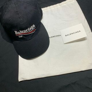 バレンシアガ(Balenciaga)のバレンシアガ キャンペーンロゴ 100周年記念 ブラック(キャップ)