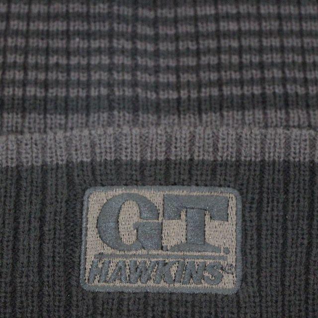 G.T. HAWKINS(ジーティーホーキンス)のG.T.HAWKINS G.T.ホーキンスニット帽 ボーダー柄★ブラック【新品】 メンズの帽子(ニット帽/ビーニー)の商品写真