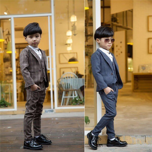 最終値下げ 七五三 スーツ 男の子 100cm  キッズ/ベビー/マタニティのキッズ服男の子用(90cm~)(ドレス/フォーマル)の商品写真