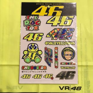 ヤマハ(ヤマハ)のVR46 V.ロッシ選手 公式ステッカーセット(ステッカー)