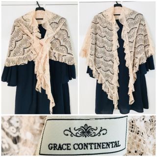 グレースコンチネンタル(GRACE CONTINENTAL)のレースカーディガン ボレロ アイボリー 結婚式 パーティ(ボレロ)