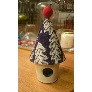 ミナペルホネン(mina perhonen)のハンドメイド   オーナメント snowcandle もみの木のおうち(置物)