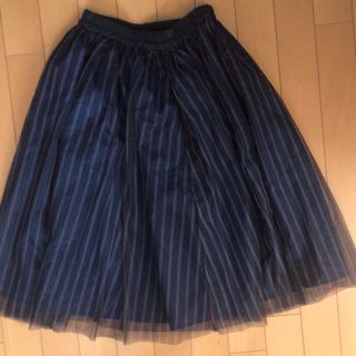 ショコラフィネローブ(chocol raffine robe)のチュールスカートに(ひざ丈スカート)