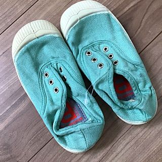 キャラメルベビー&チャイルド(Caramel baby&child )のベンシモン bensimon ミントカラー シューズ 新品未使用(スリッポン)