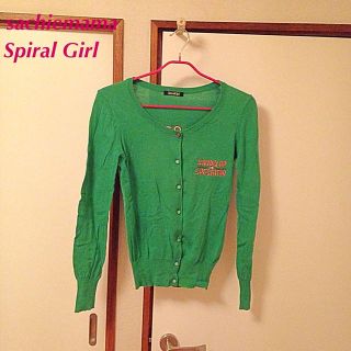 スパイラルガール(SPIRAL GIRL)のSPIRALGIRL刺繍カーディガン(カーディガン)