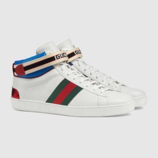 グッチ(Gucci)のGUCCI NEW ACE ハイカット スニーカー(スニーカー)