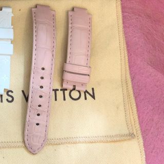 ルイヴィトン(LOUIS VUITTON)のなつえさん専用★タンブールベルト★ピンク(腕時計)