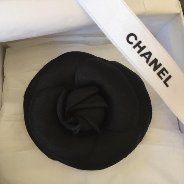 シャネル CHANEL  カメリア コサージュ ブローチ 黒 新品未使用