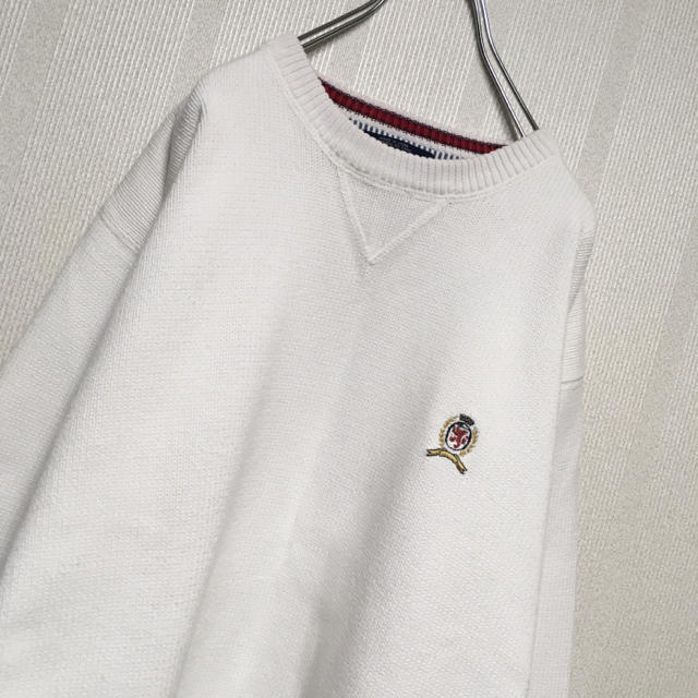 TOMMY HILFIGER(トミーヒルフィガー)の TOMMY HILFIGER 90s トミーヒルフィガー コットン ニット メンズのトップス(ニット/セーター)の商品写真