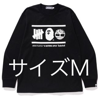 アベイシングエイプ(A BATHING APE)のbape undefeated コラボ ロンT サイズM(Tシャツ/カットソー(七分/長袖))