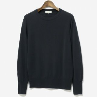 プラステ(PLST)の2018AW　ウォッシャブルウールクルーネックニット

ネイビー　M(ニット/セーター)