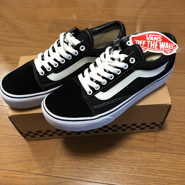 スニーカーVans platform 厚底 old skool オールドスクール 24cm