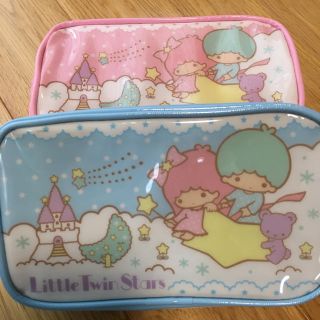 リトルツインスターズ(リトルツインスターズ)のキキララ ビニールポーチ ポーチ リトルツインスターズ ゆめかわいい(キャラクターグッズ)