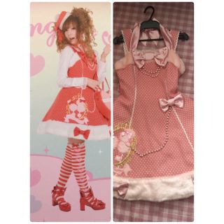 アンジェリックプリティー(Angelic Pretty)のAPロイヤルプードルアップリケジャンスカ(ひざ丈ワンピース)