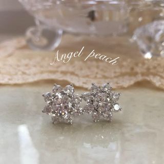 ハリーウィンストン(HARRY WINSTON)のangel peach エンジェルピーチ ハリーウィンストン サンフラワー (ピアス)