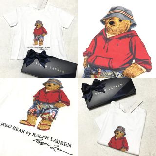 ラルフローレン(Ralph Lauren)の大人気ベアープリント☆新品 コットンTシャツ 18M/85(Ｔシャツ)