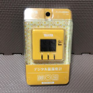 タニタ(TANITA)のタニタ デジタル温湿度計TT-550 イエロー(その他)