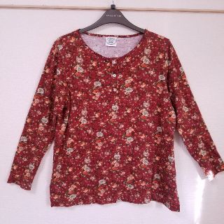 ローラアシュレイ(LAURA ASHLEY)のローラアシュレイ花柄長袖シャツL(Tシャツ(長袖/七分))