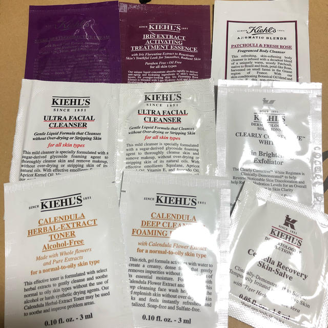 Kiehl's(キールズ)のキールズ サンプル9点セット コスメ/美容のキット/セット(サンプル/トライアルキット)の商品写真