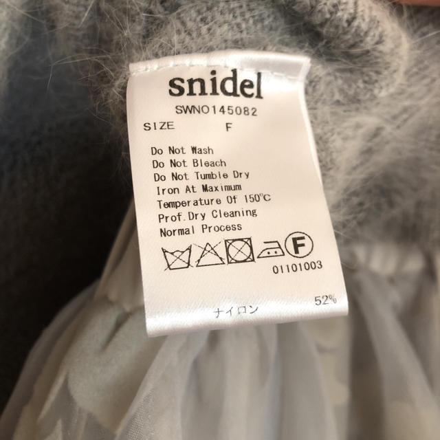 SNIDEL(スナイデル)のスナイデル フロッキーオーガンワンピース レディースのワンピース(ミニワンピース)の商品写真