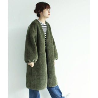 ドットアンドストライプスチャイルドウーマン(Dot&Stripes CHILDWOMAN)の値下げDot＆Stripes CHILD WOMAN シープボアキルト裏ロングコ(ロングコート)