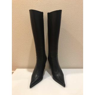黒のロングブーツ 22.5(ブーツ)