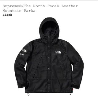 シュプリーム(Supreme)の最安値supreme the northface leather 黒 Lサイズ(マウンテンパーカー)