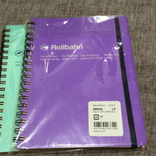 きゃほ様専用   ロルバーン紫色L１冊 インテリア/住まい/日用品の文房具(ノート/メモ帳/ふせん)の商品写真