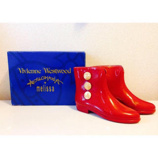 Vivienne Westwood X Melissa ピンク　リボン　長靴