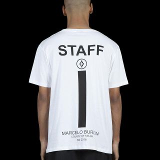 マルセロブロン(MARCELO BURLON)の公式オンライン完売 MARCELO BURLON STAFF T-SHIRT(Tシャツ/カットソー(半袖/袖なし))