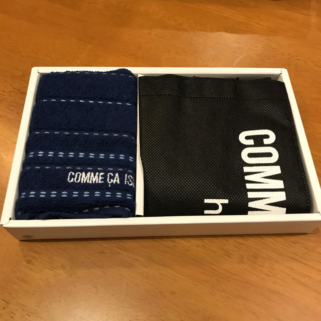 COMME CA ISM(コムサイズム)のコムサイズム  ハンドタオル& 不織布バッグ メンズのファッション小物(ハンカチ/ポケットチーフ)の商品写真