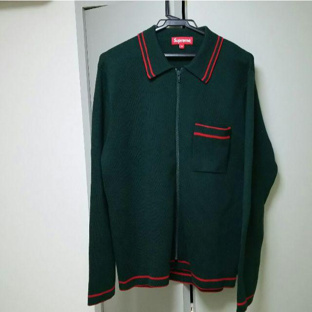 Supreme - にしやん様専用 SUPREME Zip Up Polo Sweater Mの通販 Supreme - にしやん様専用 SUPREME Zip Up Polo Sweater Mの通販