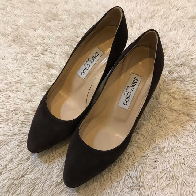 Jimmy Choo ブラウン スエード パンプス