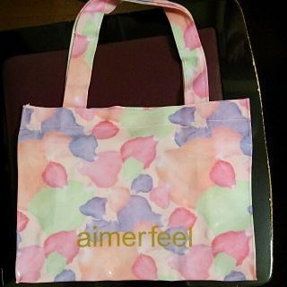 エメフィール(aimer feel)の新品エメフィール♪パステルビニールバッグ(トートバッグ)