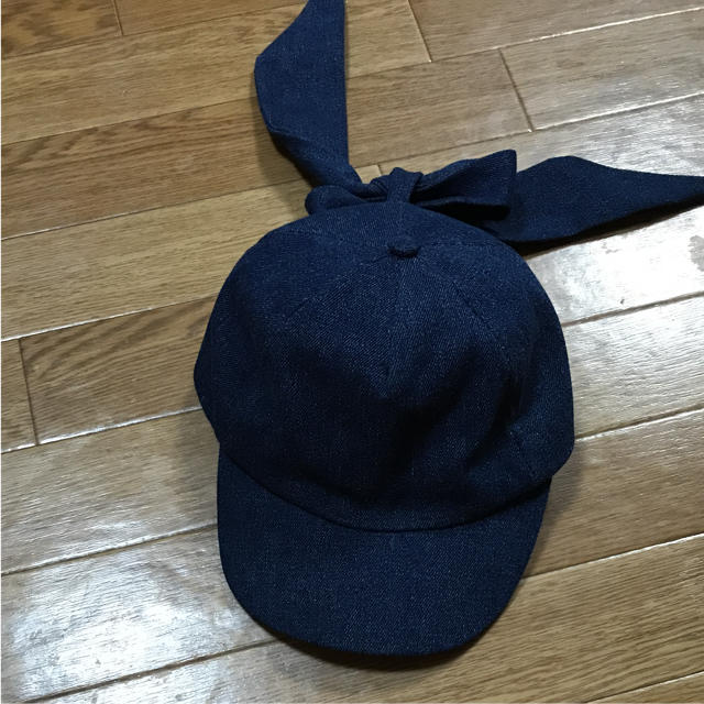 ZARA(ザラ)のZARA♡デニムリボンキャップ レディースの帽子(キャップ)の商品写真