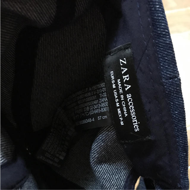 ZARA(ザラ)のZARA♡デニムリボンキャップ レディースの帽子(キャップ)の商品写真