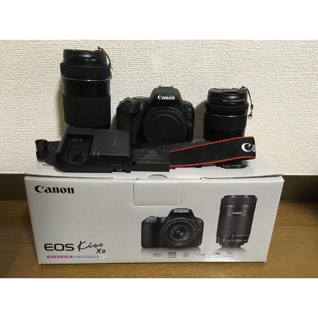 EOS kiss X9 ダブルズームキット（ケース等、社外品オマケ付き）