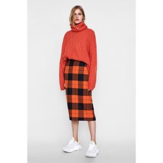 ザラ(ZARA)のZARAチェック柄ペンシルスカート(ひざ丈スカート)