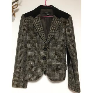 ザラ(ZARA)のZARA チェック ジャケット 美品(テーラードジャケット)