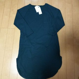 シマムラ(しまむら)のRａｎ♡様専用★しまむら ワッフルワンピース UB グリーン(ひざ丈ワンピース)