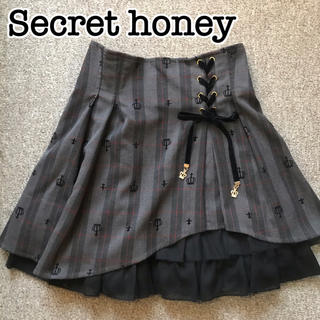 シークレットハニー(Secret Honey)の新品！【secret honey】チェックスカート♡(ミニスカート)