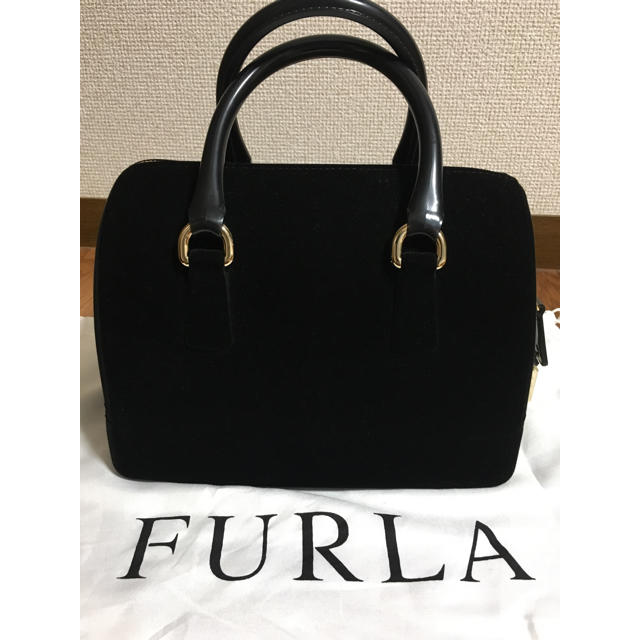 セール安い ゆら＊様専用 美品 FURLA フルラ 銀座限定 キャンディバッグ ベロア