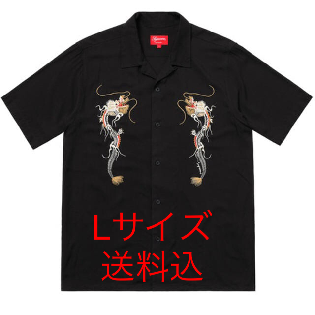 送料込【L】 Supreme Dragon Rayon Shirt