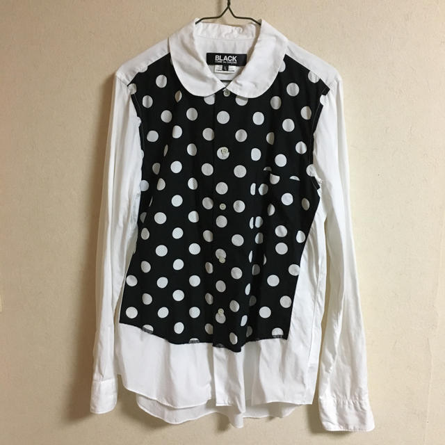 BLACK COMME des GARCONS(ブラックコムデギャルソン)のブラックコムデギャルソン ドット丸襟ブラウス レディースのトップス(シャツ/ブラウス(長袖/七分))の商品写真