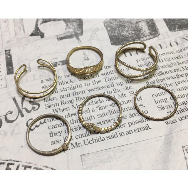 flower(フラワー)のvintage ring set 💍 レディースのアクセサリー(リング(指輪))の商品写真