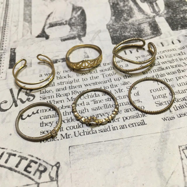 flower(フラワー)のvintage ring set 💍 レディースのアクセサリー(リング(指輪))の商品写真