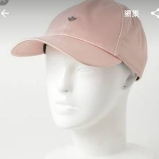 アディダス(adidas)のアディダス ピンク 帽子(キャップ)