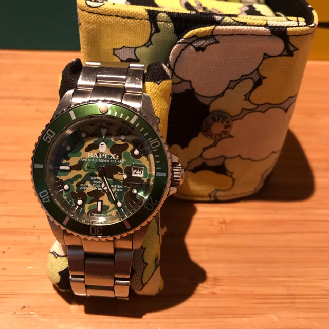 [Bape完売]TYPE1 BAPEX 自動巻き APE カモフラ