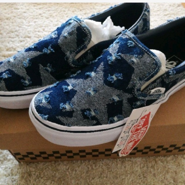 VANS　スリッポン　星